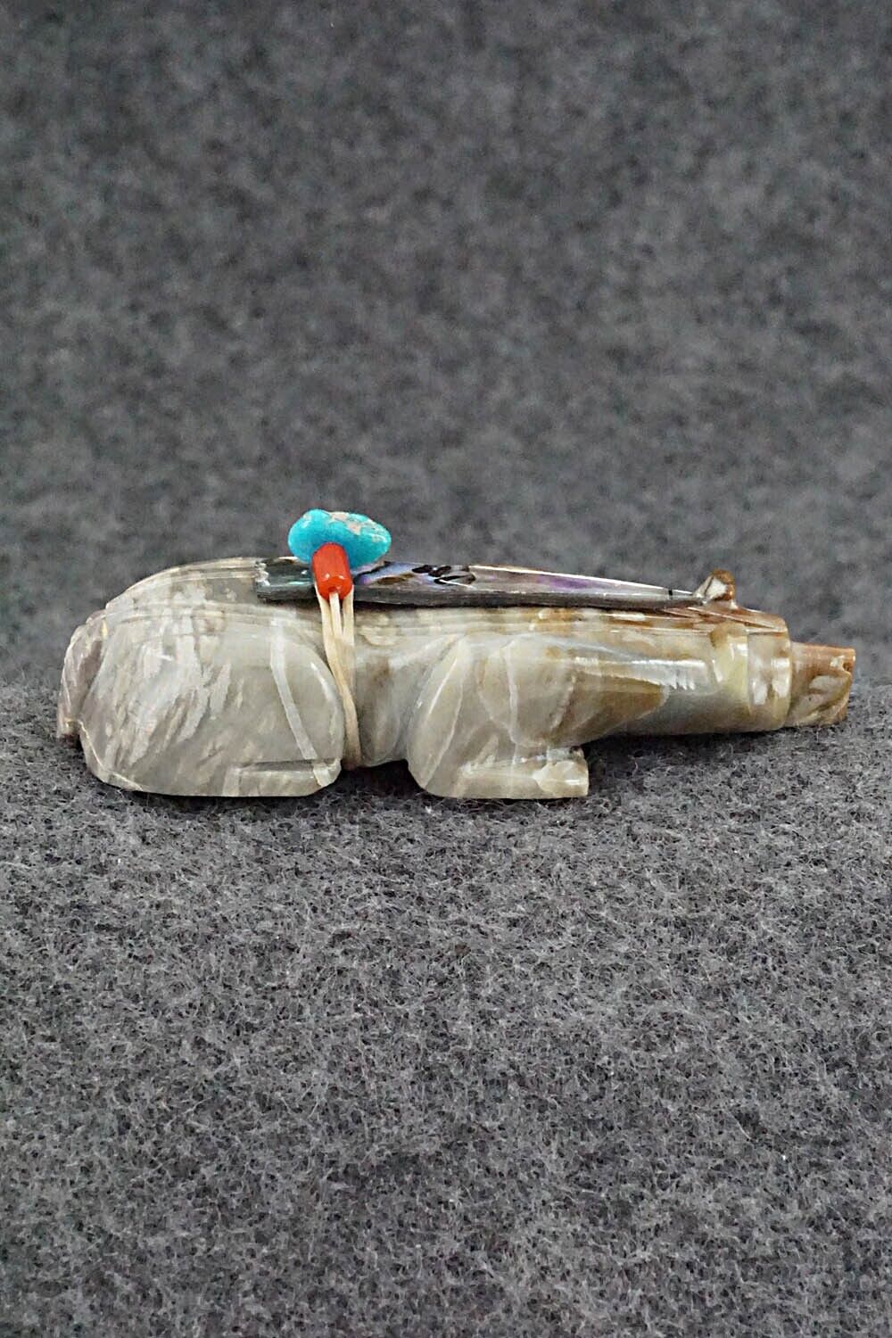 Badger Zuni Fetish Carving - Alex Tsethlikai