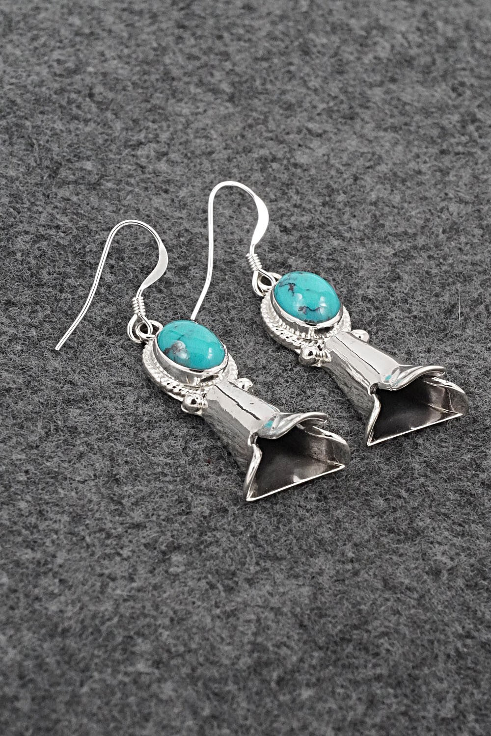 Turquoise & Sterling Silver Earrings - Sharon McCarthy