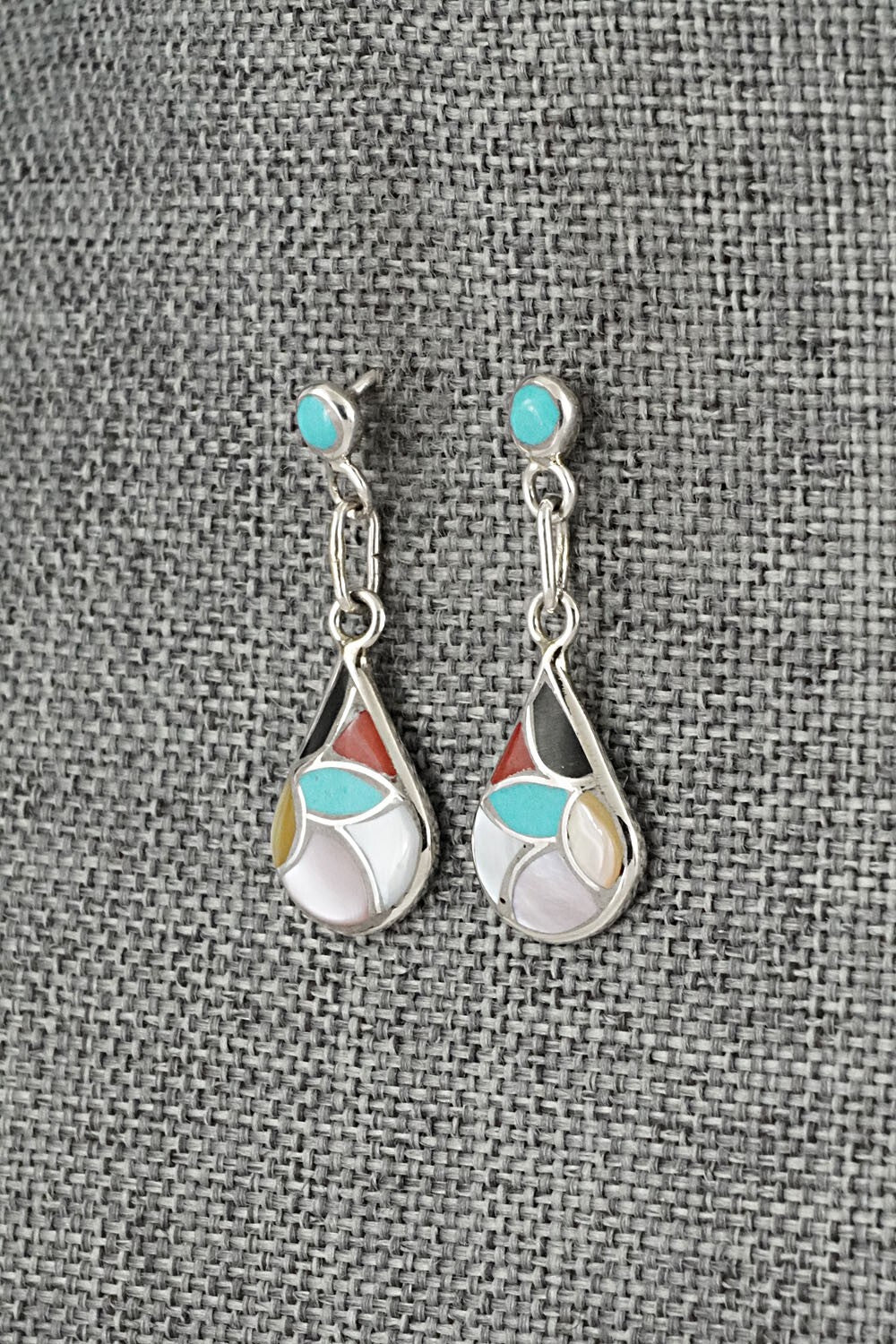 Multi-Stone & Sterling Silver Earrings - Orena Leekya