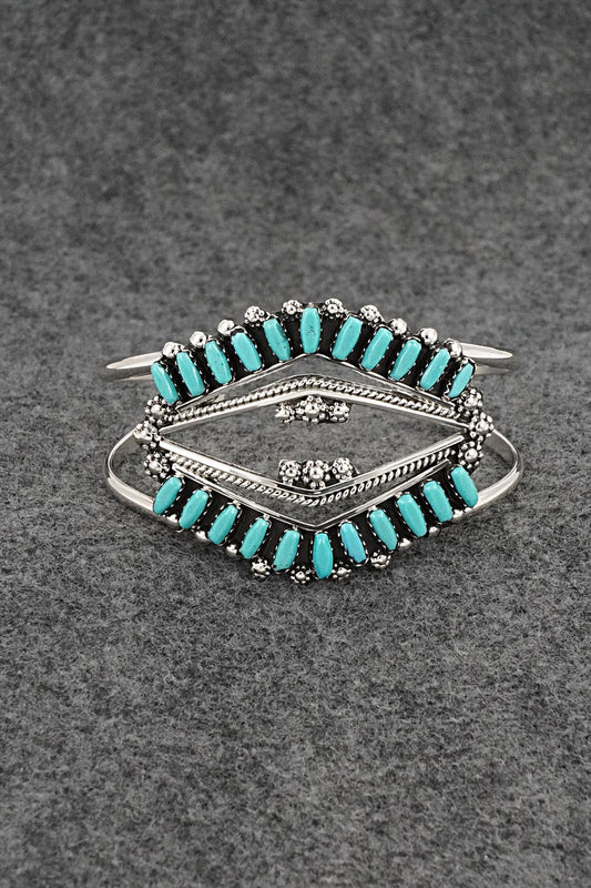 Turquoise & Sterling Silver Bracelet - Veronica Martza