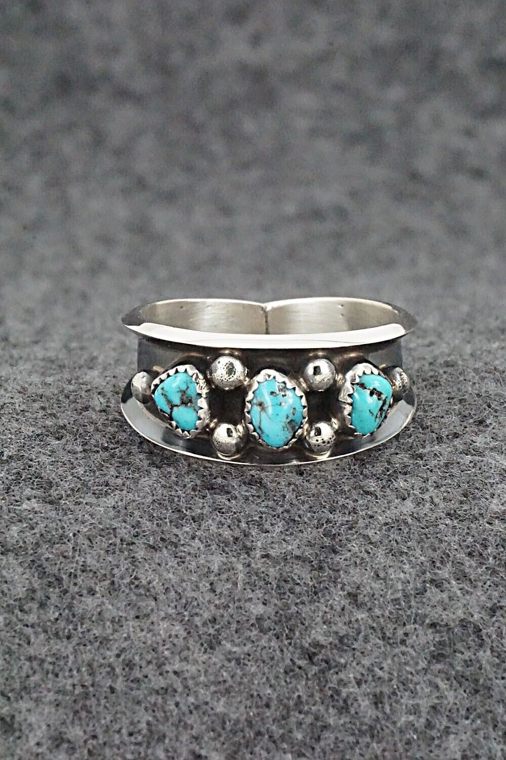 Turquoise & Sterling Silver Ring - Paul Largo - Size 11.5