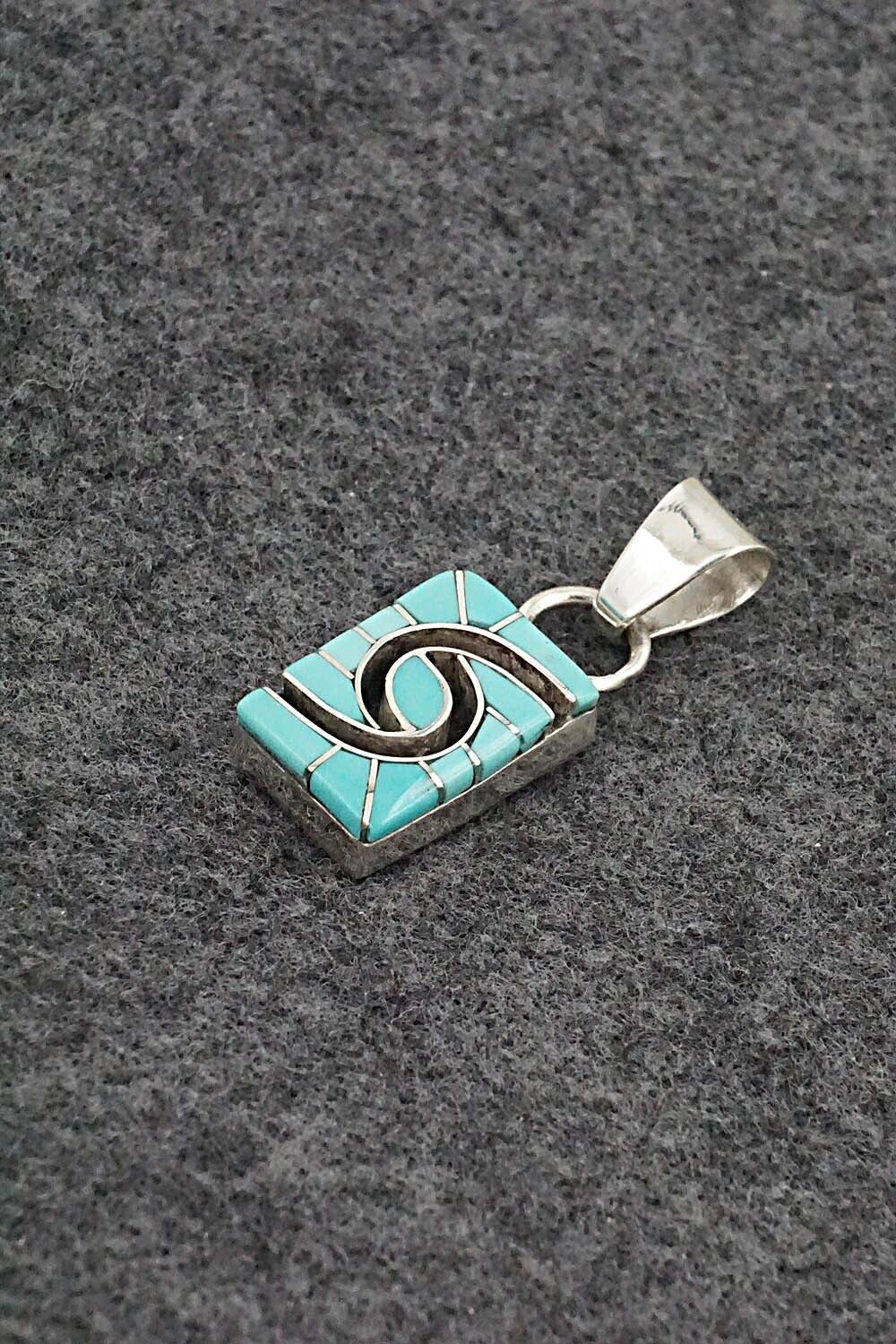 Turquoise & Sterling Silver Pendant - Amy Wesley
