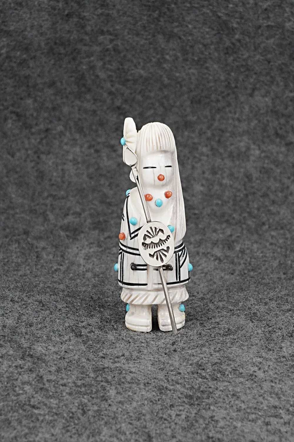 Warrior Zuni Fetish Carving - Claudia Peina