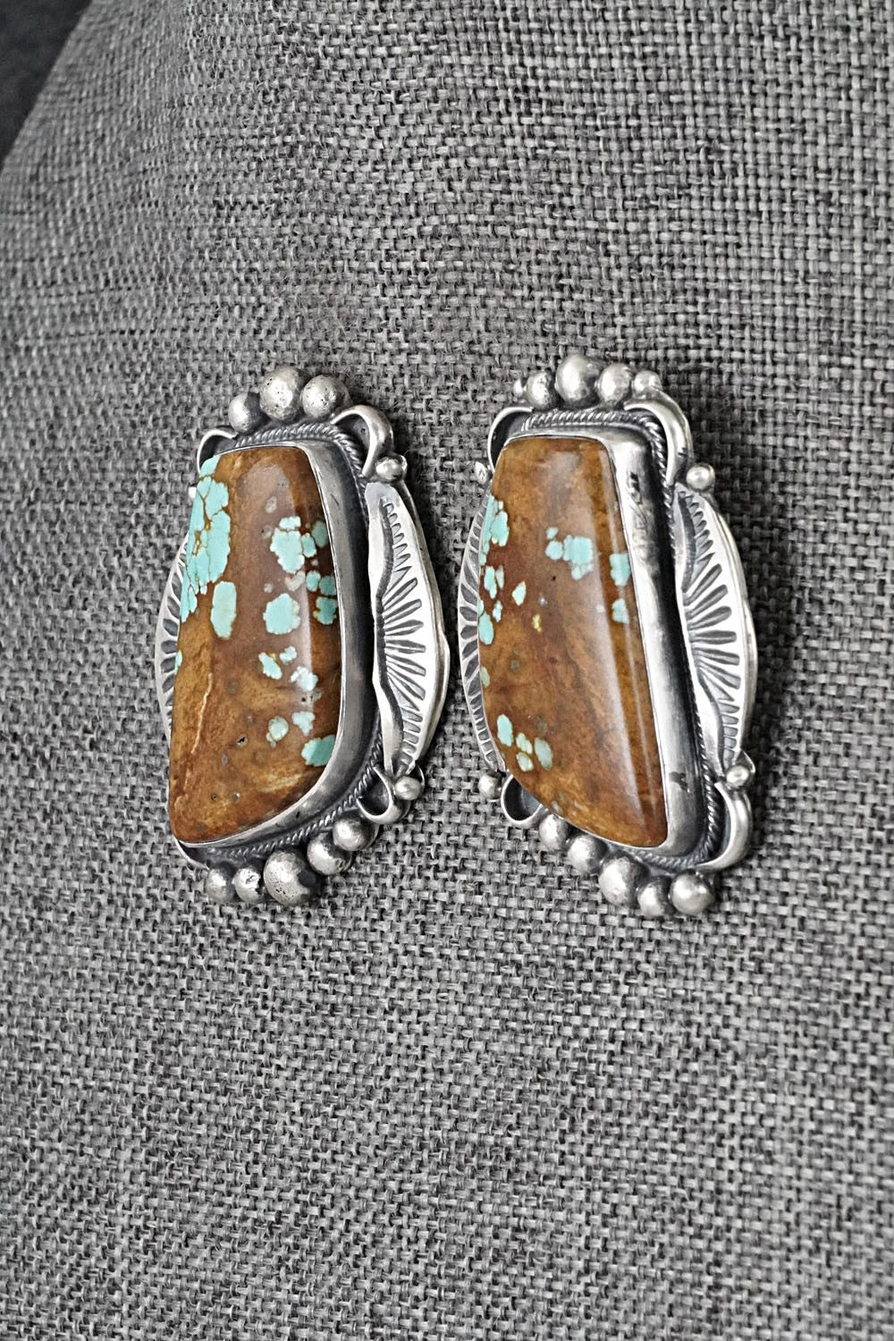 Turquoise & Sterling Silver Necklace and Earrings Set - Bob Becenti