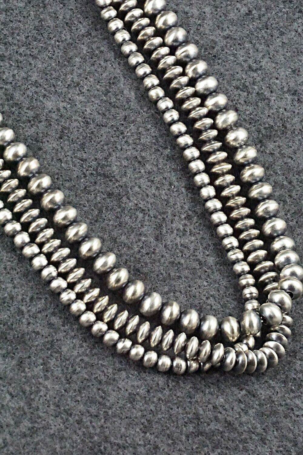 Sterling Silver Navajo Pearl Necklace 18" - Dorinda Mariano & Rena Begay