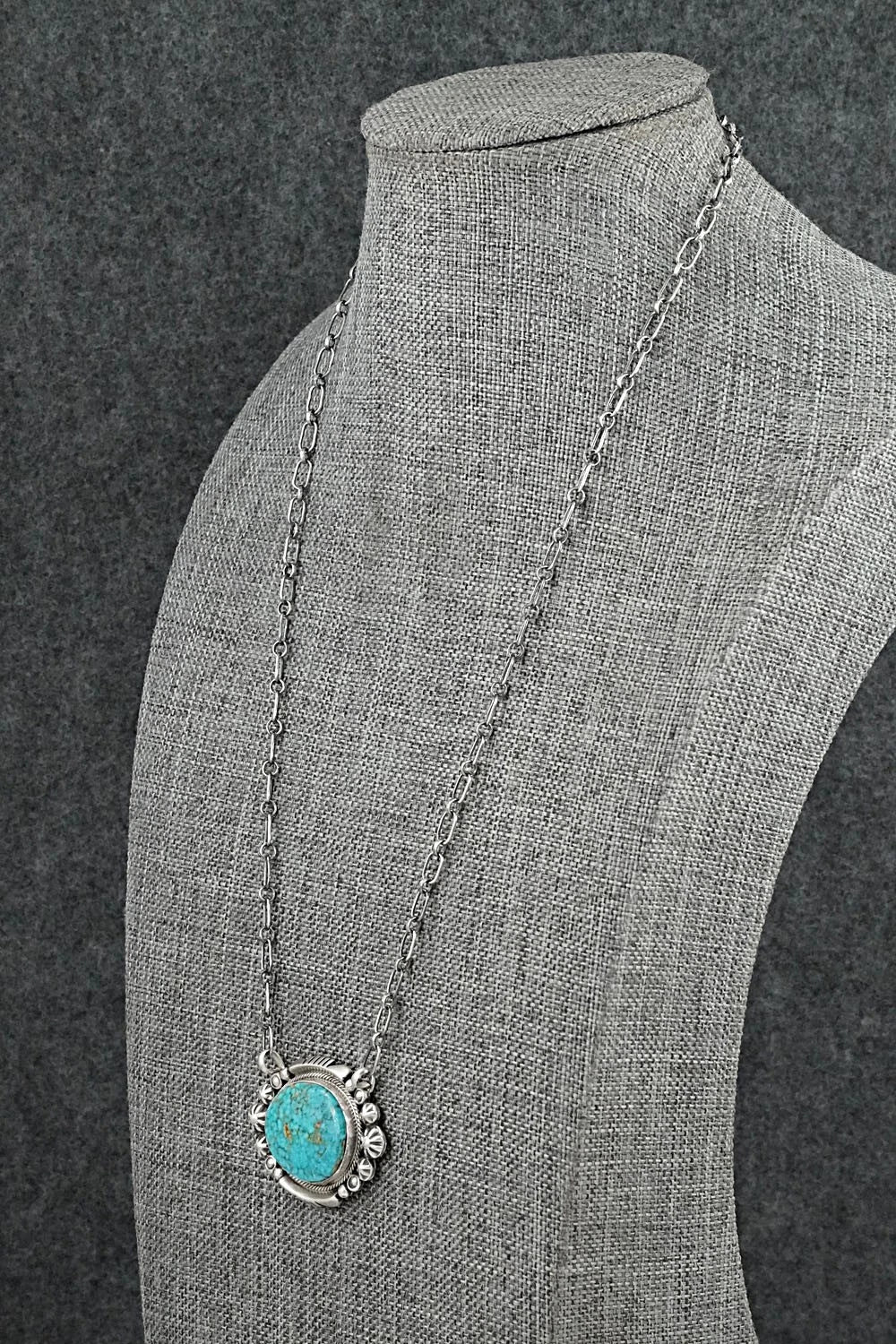 Turquoise & Sterling Silver Necklace - Daniel Benally