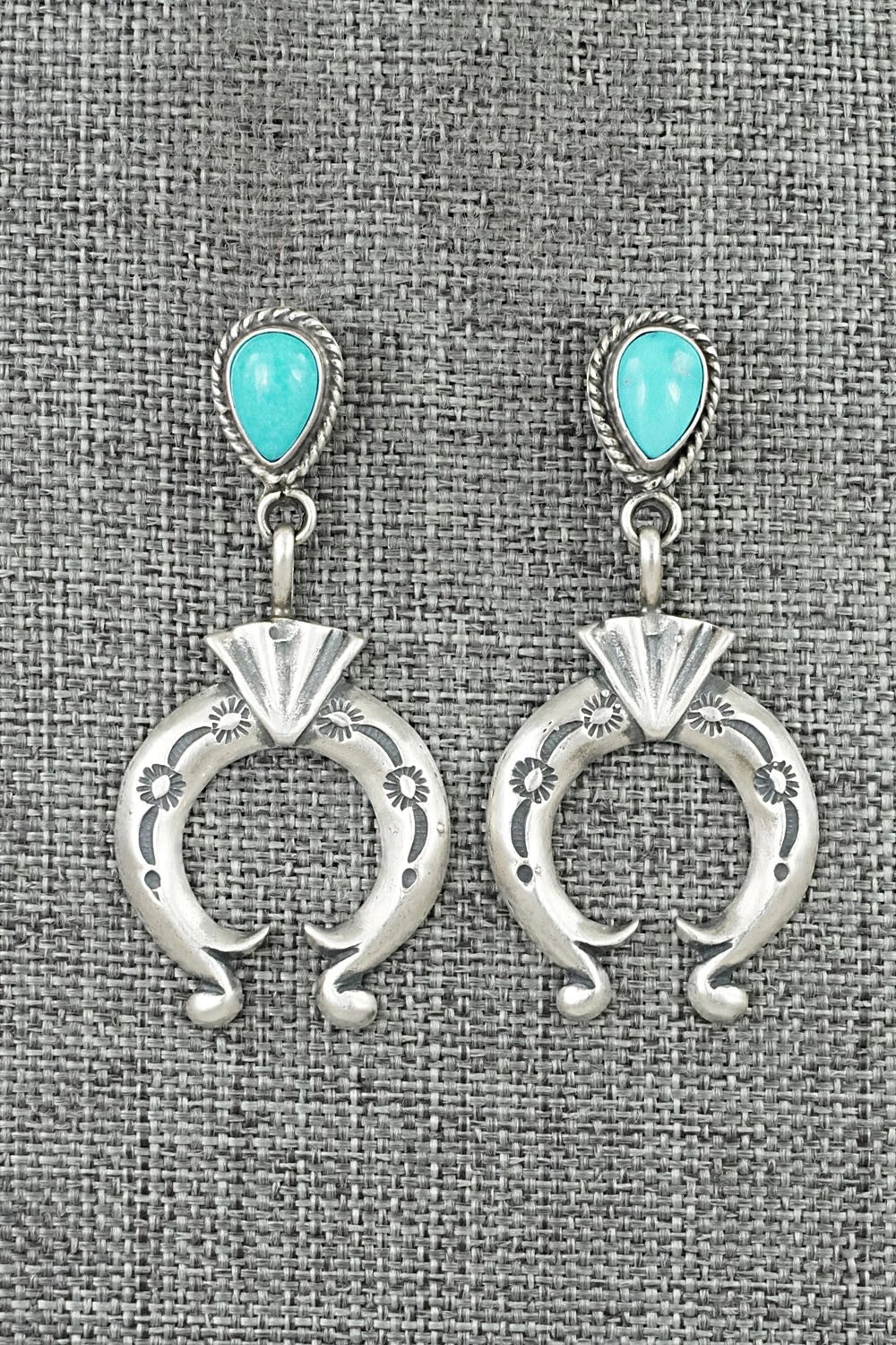 Turquoise & Sterling Silver Earrings - Sharon McCarthy
