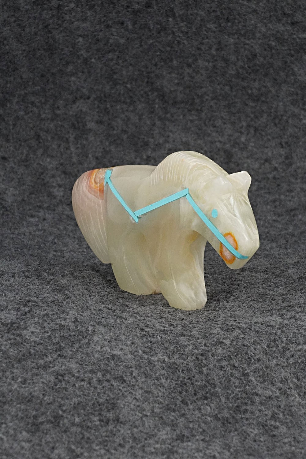Horse Zuni Fetish Carving - Kenric Laiwakete