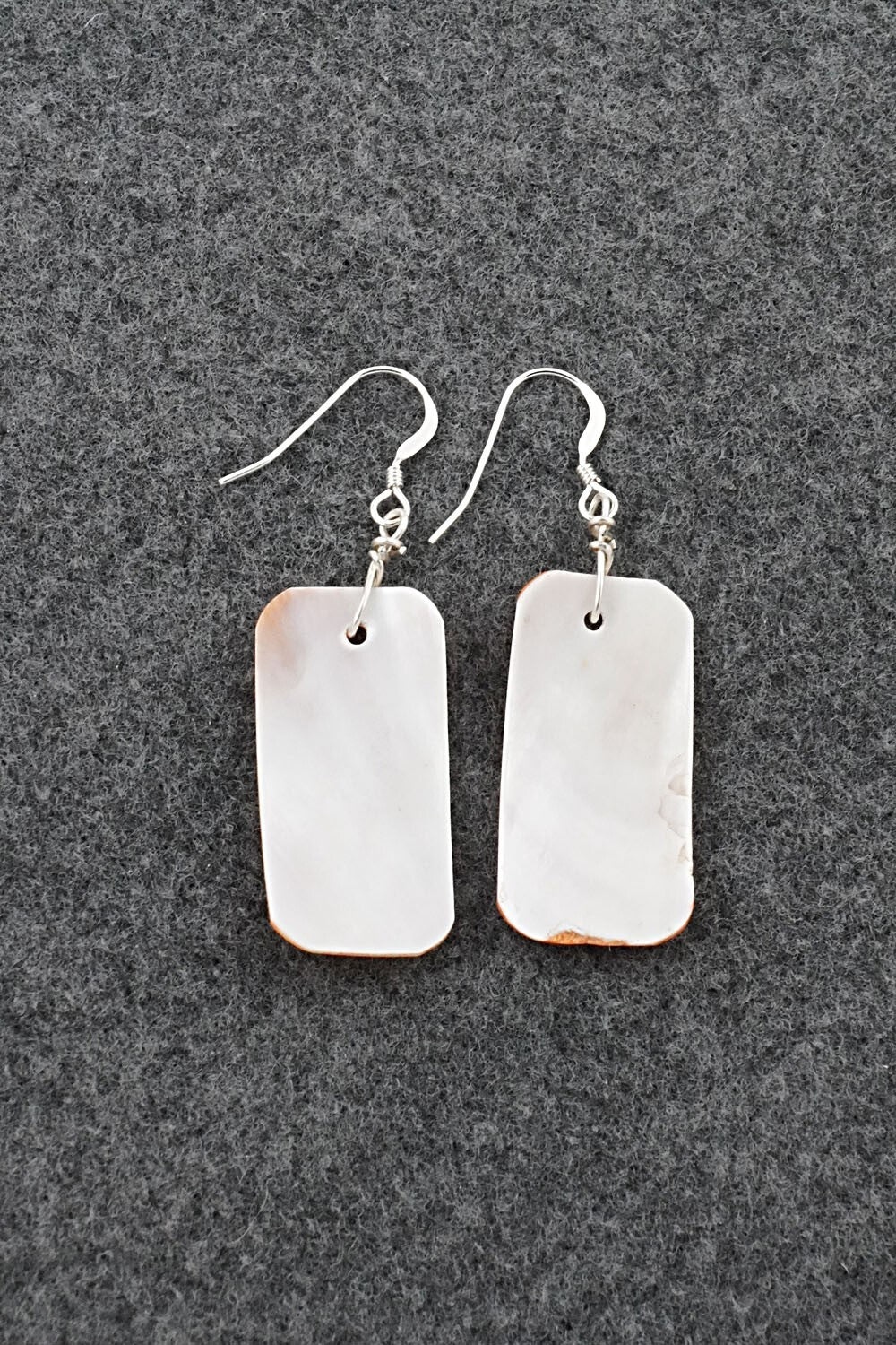 Spiny Oyster & Sterling Silver Earrings - Louise Joe