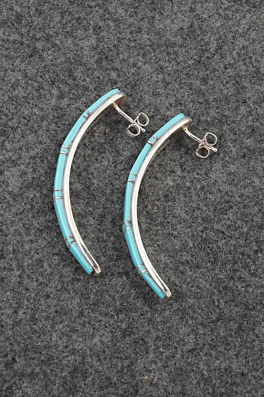 Turquoise & Sterling Silver Earrings - Terrance Panteah