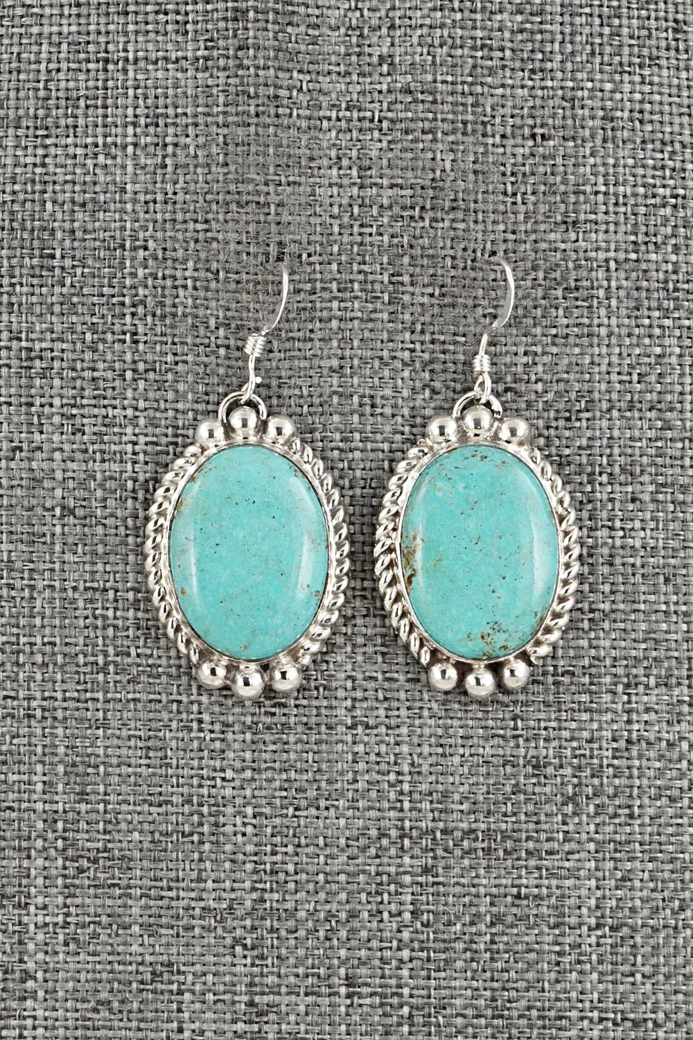 Turquoise & Sterling Silver Earrings - Antwone Brown