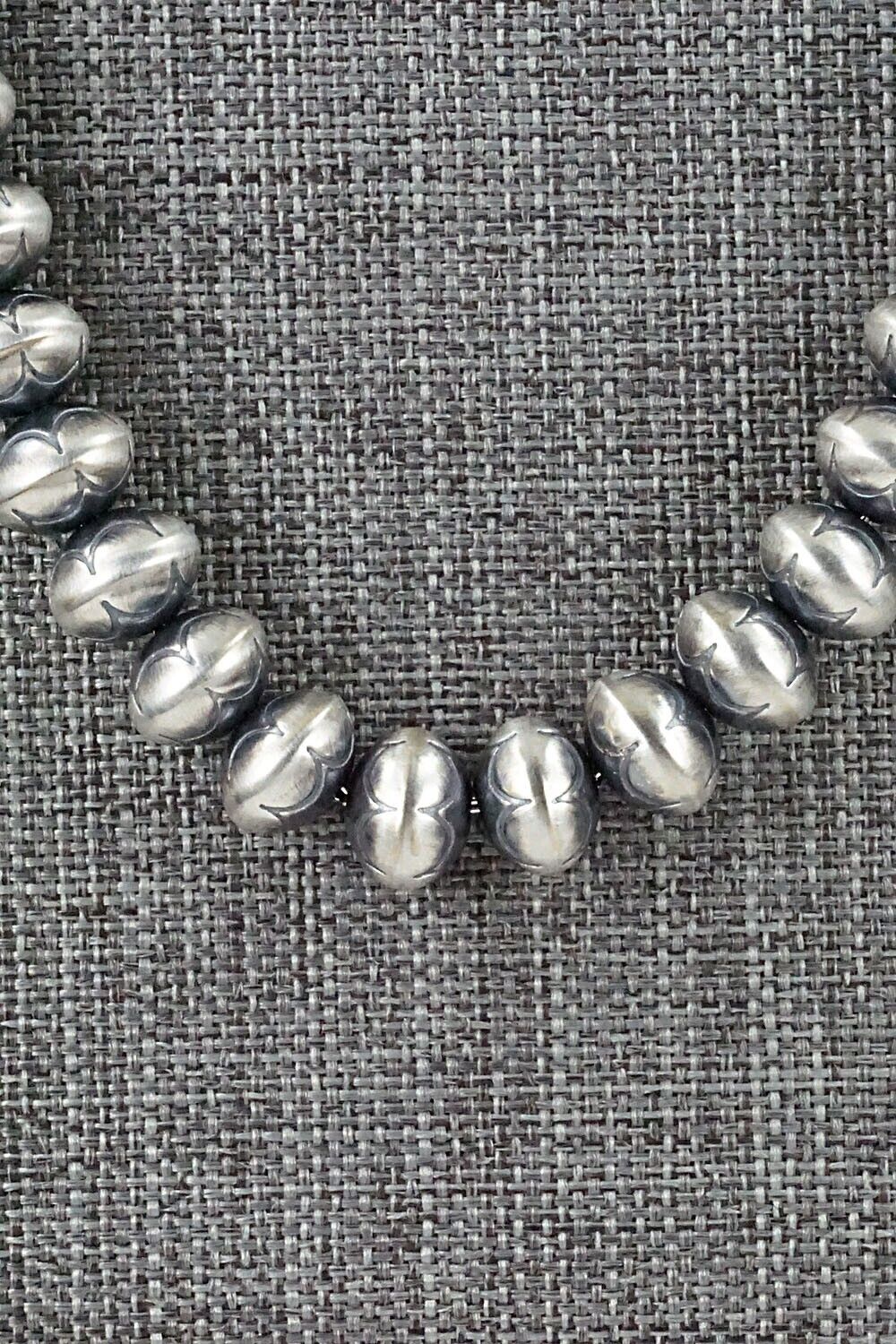 Sterling Silver Navajo Pearl Necklace - Bryannen Halwood