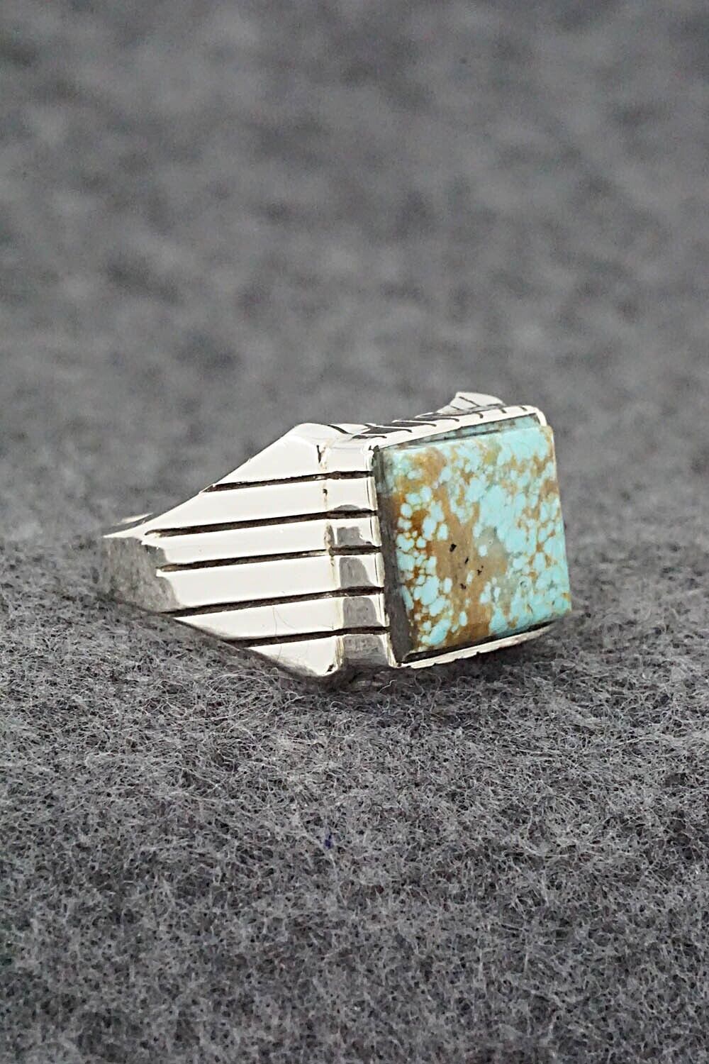 Turquoise & Sterling Silver Ring - Trevor Jack - Size 10.25