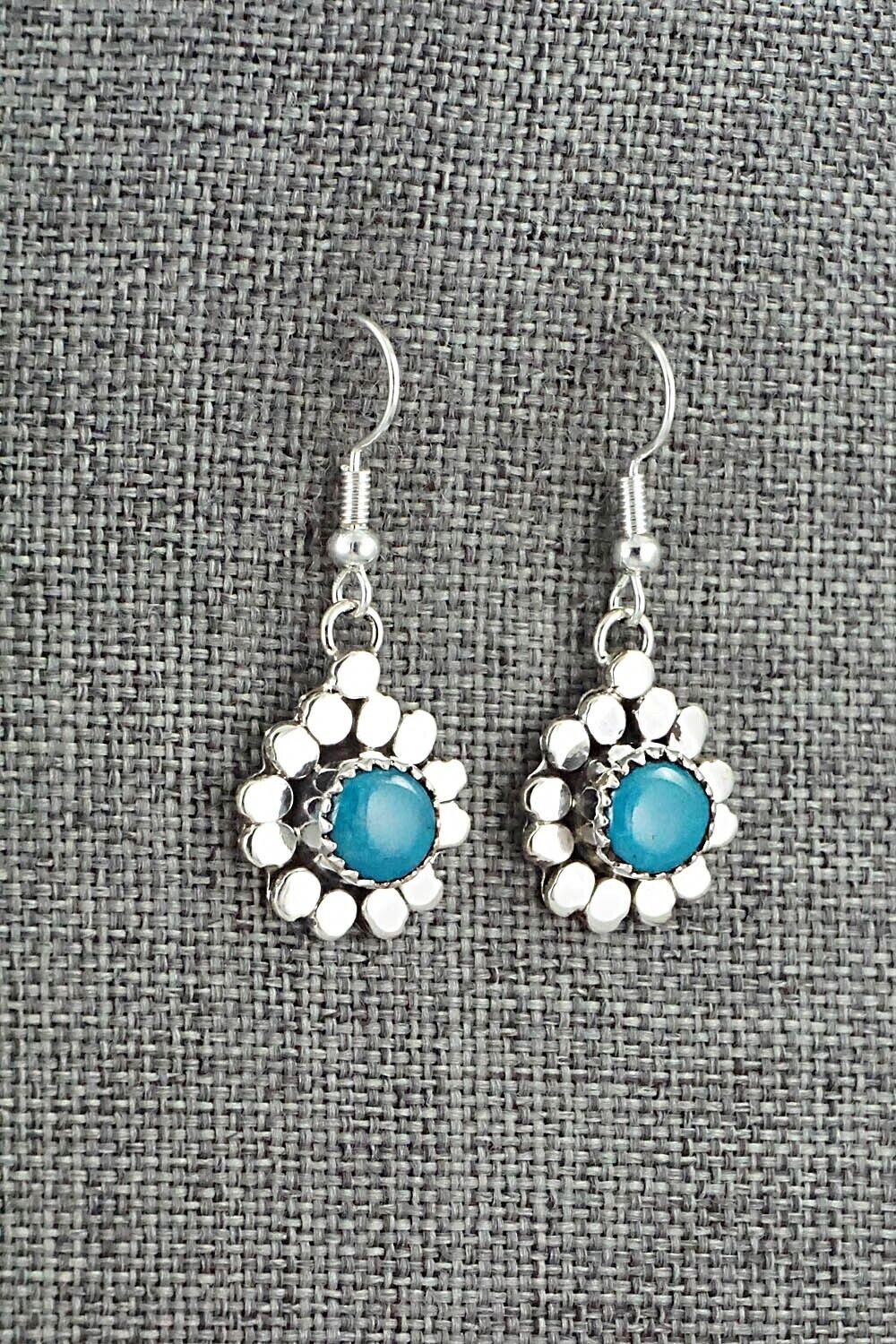 Turquoise & Sterling Silver Earrings - Sandra Parkett