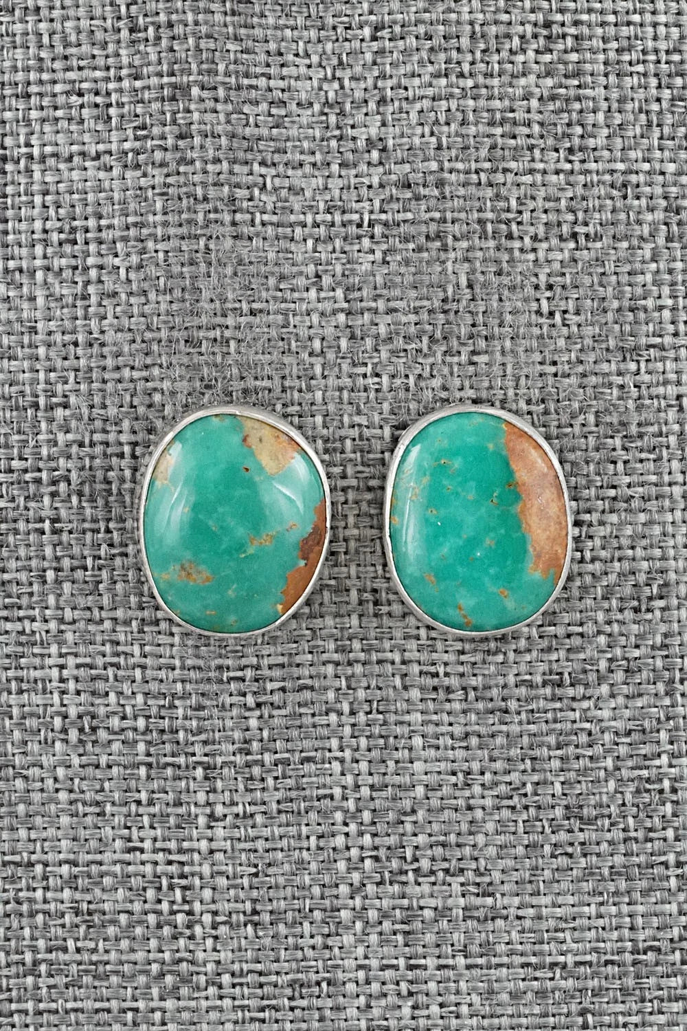 Turquoise & Sterling Silver Earrings - Rosemary Saunders