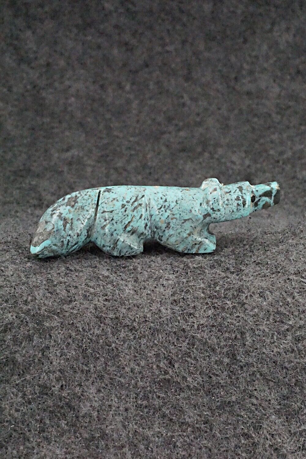 Wolf Zuni Fetish Carving - Reynold Lunasee