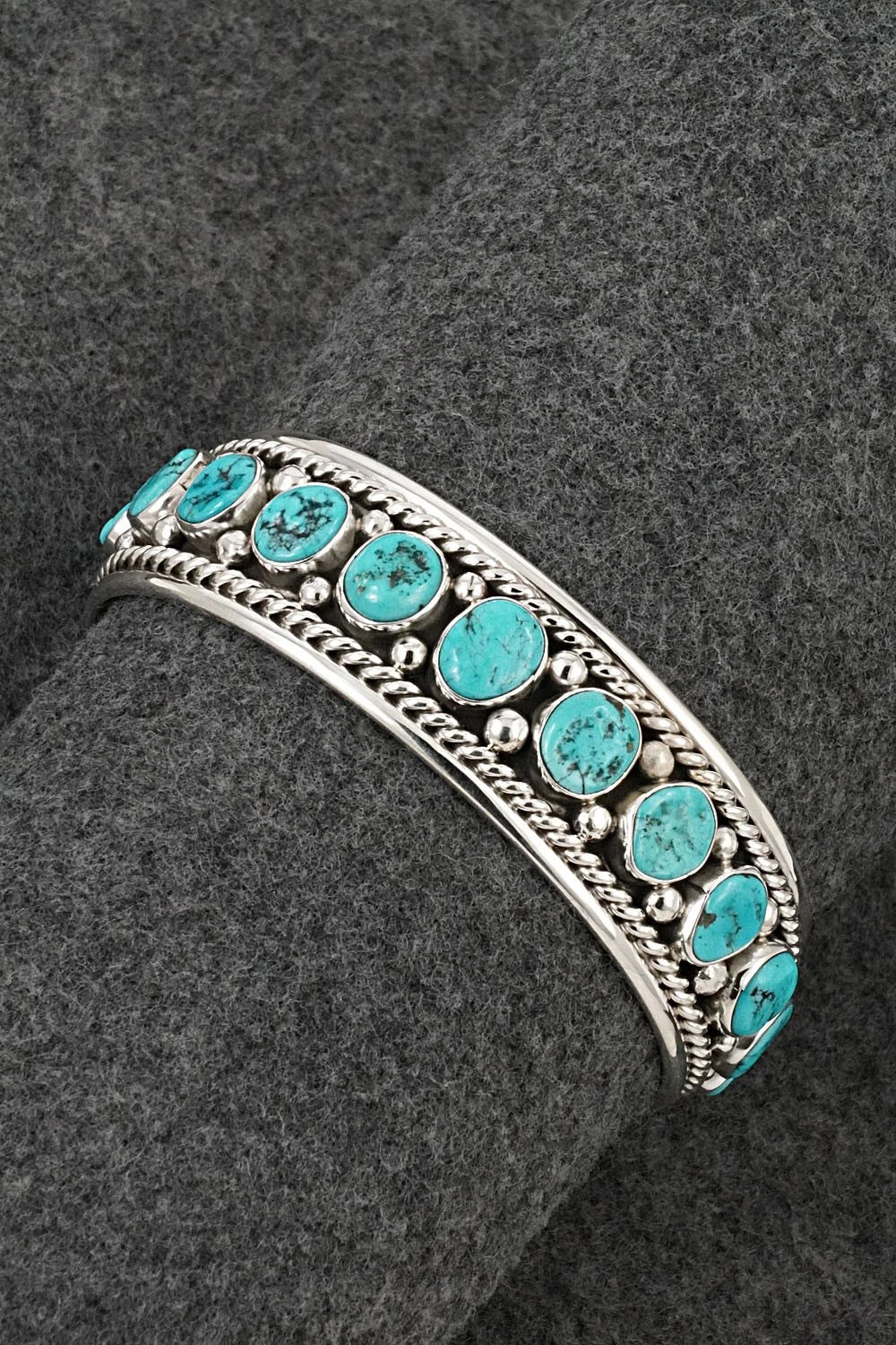 Turquoise & Sterling Silver Bracelet - Chester Charley