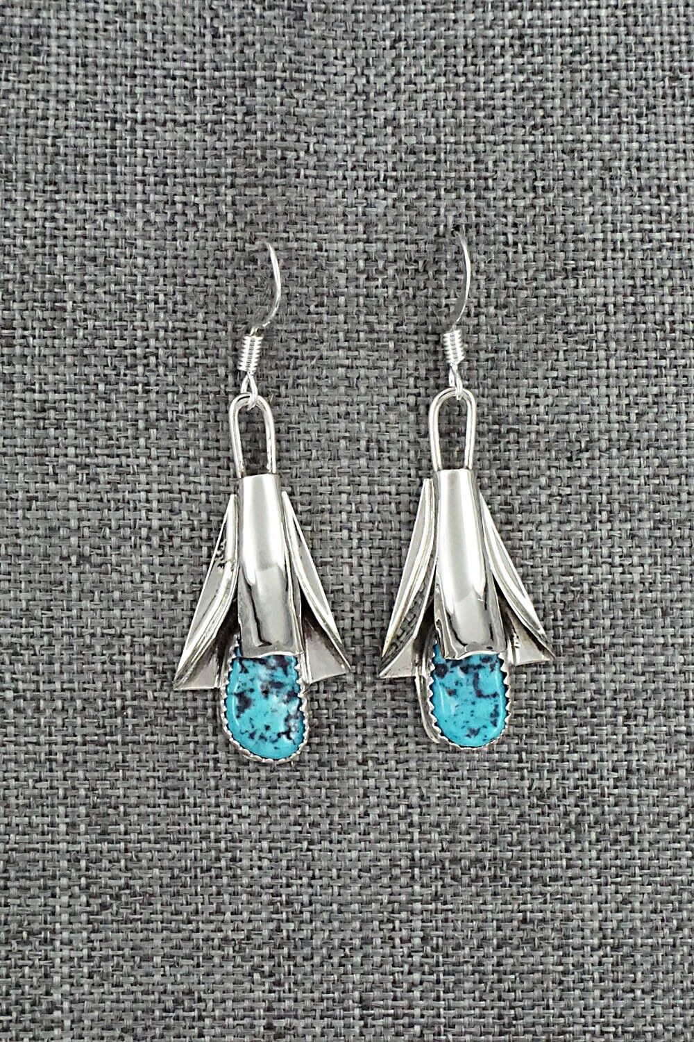 Turquoise & Sterling Silver Earrings - Louise Yazzie