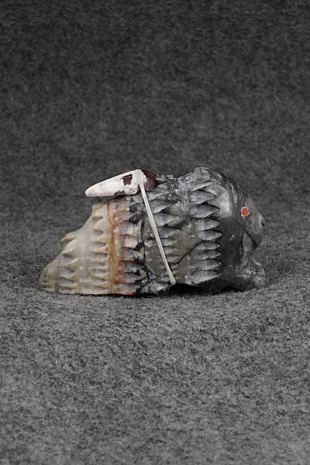 Porcupine Zuni Fetish Carving - Brandon Calavaza
