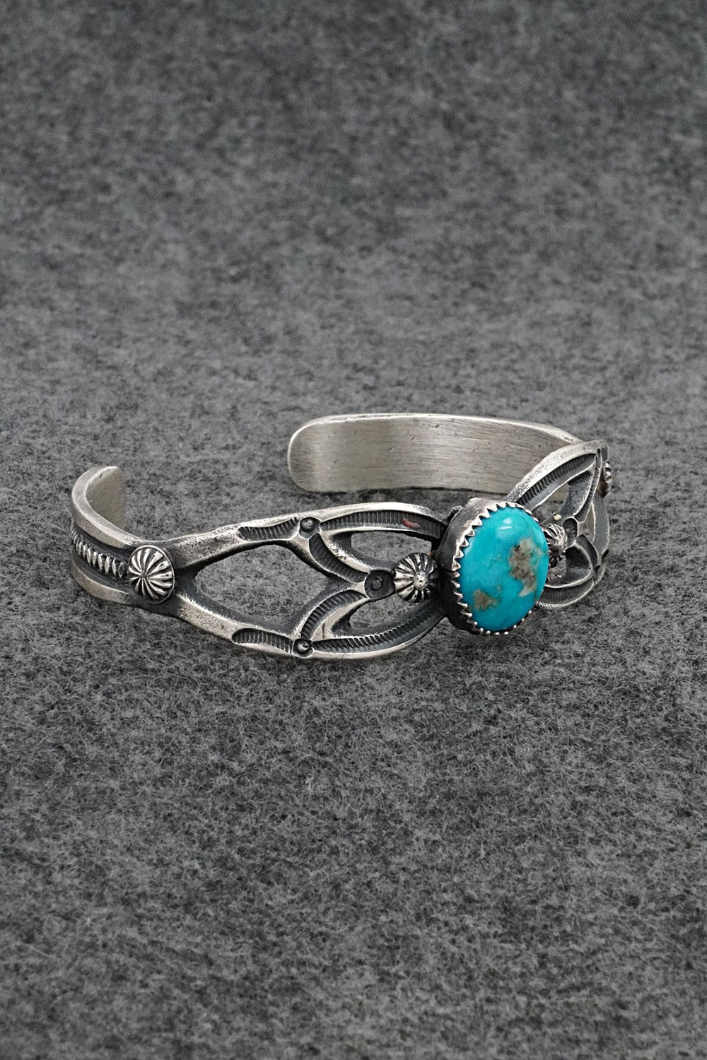 Turquoise & Sterling Silver Bracelet - Eva & Linberg Billah