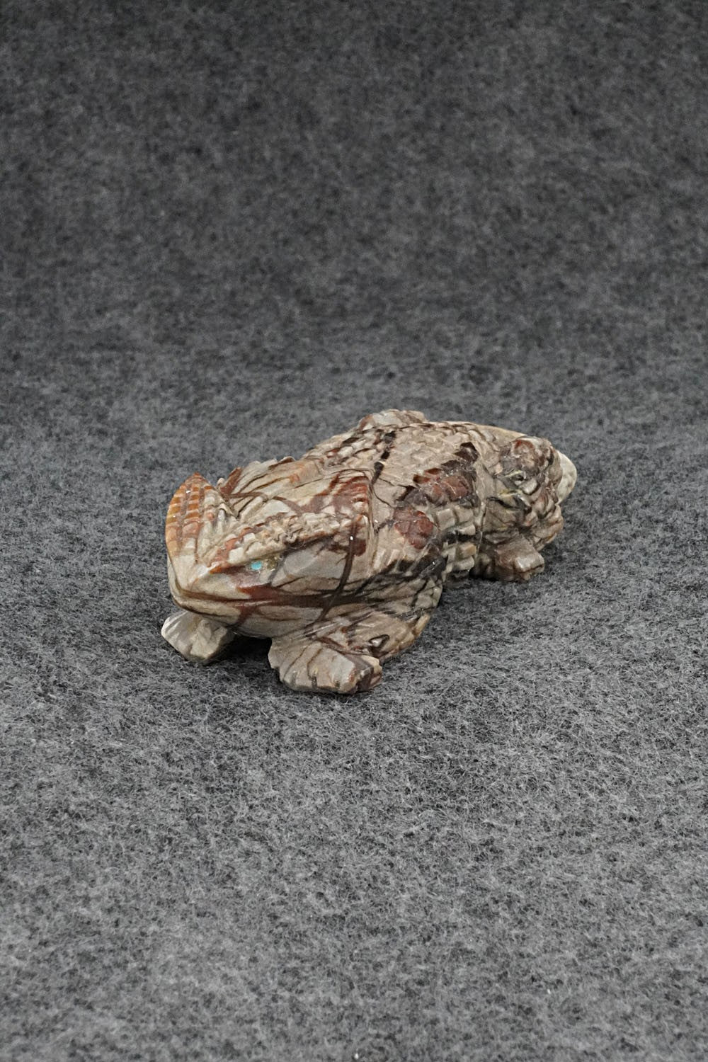 Horned Toad Zuni Fetish Carving - Tony Mackel
