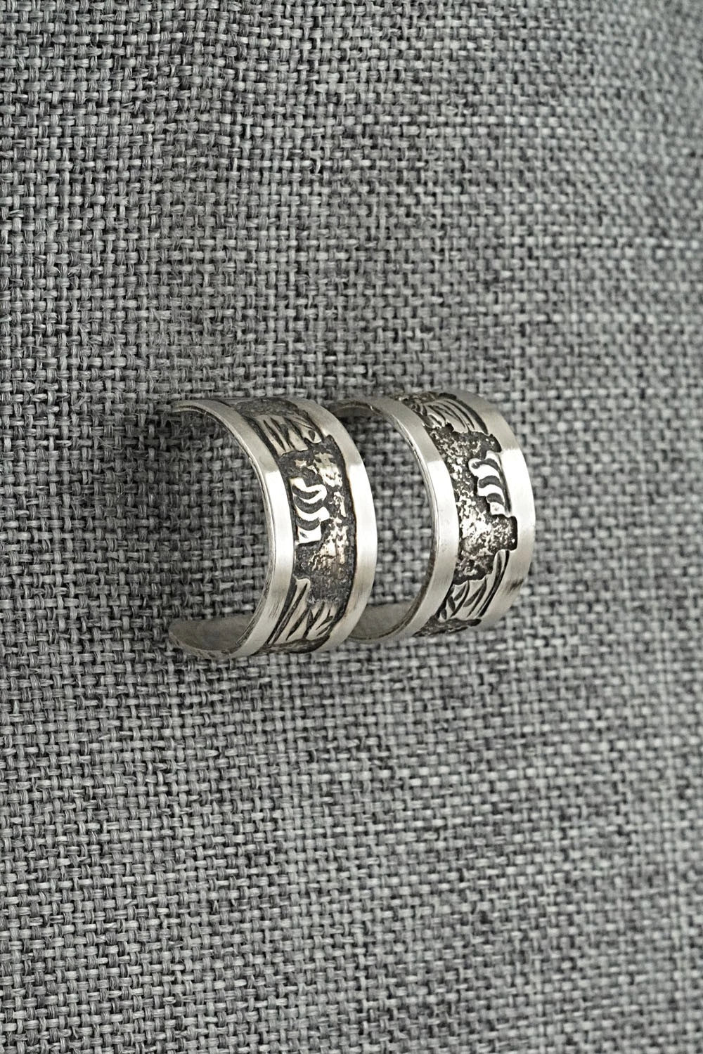 Sterling Silver Hoop Earrings - Elaine Becenti