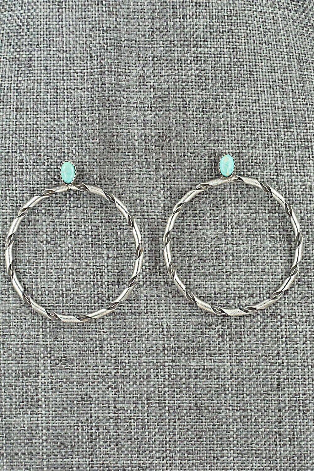 Turquoise & Sterling Silver Earrings - Nashina Tsosie