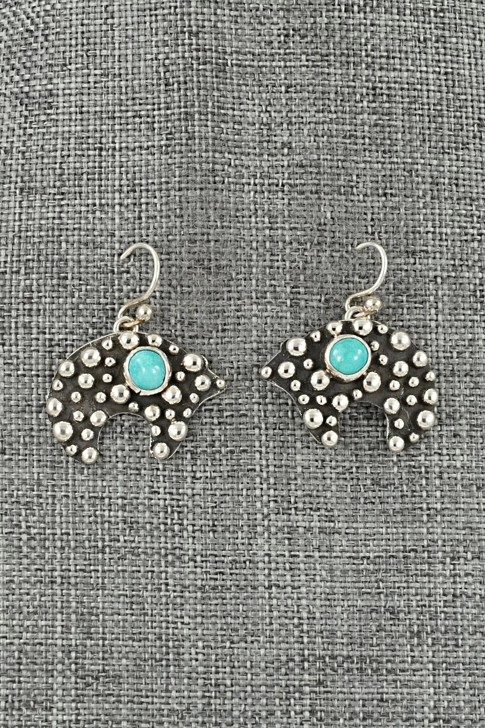 Turquoise & Sterling Silver Earrings - Raymond Coriz