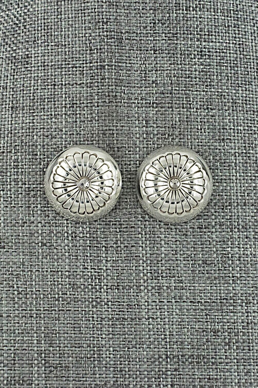Sterling Silver Earrings - Marie Yazzie