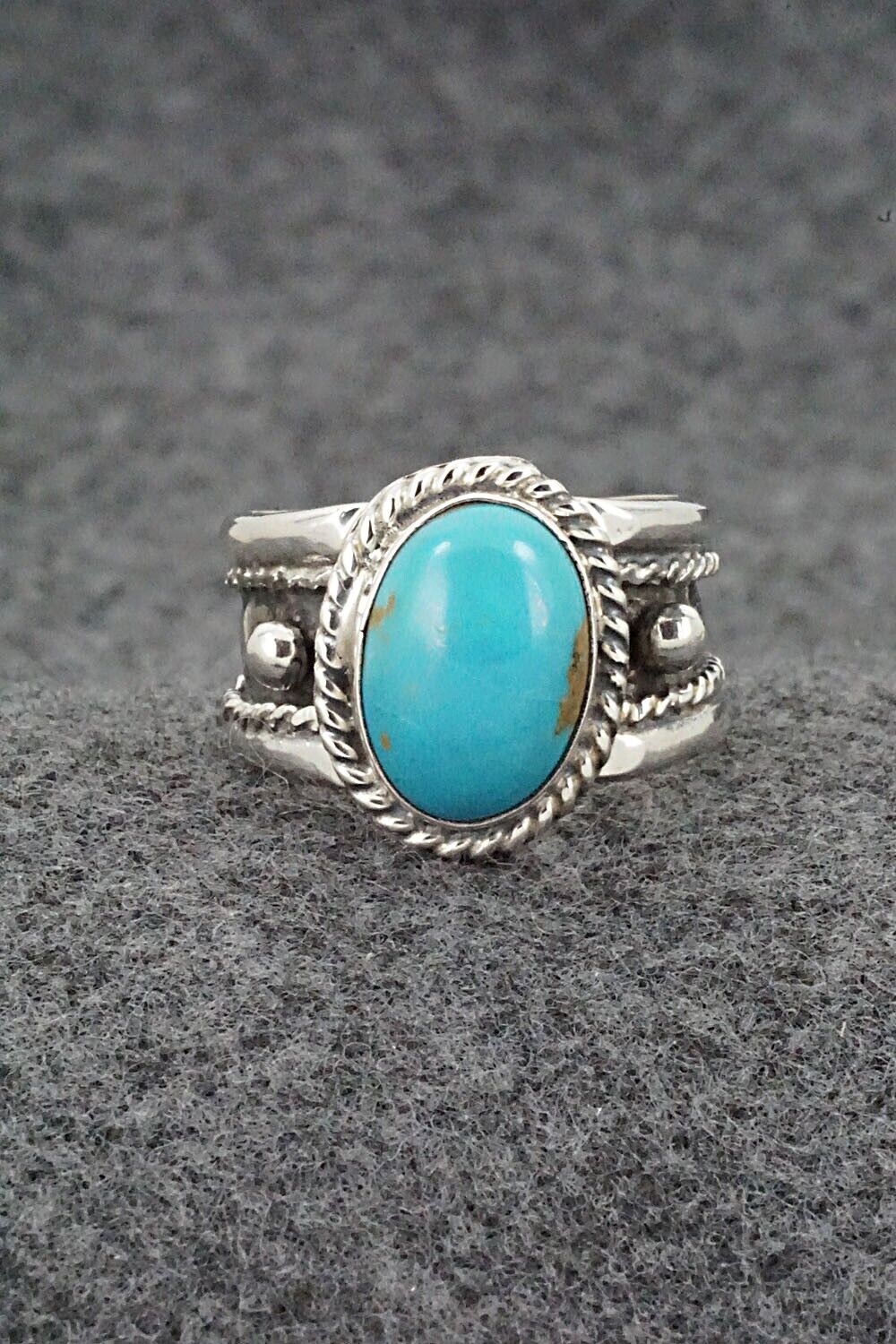 Turquoise & Sterling Silver Ring - Thomas Yazzie - Size 9