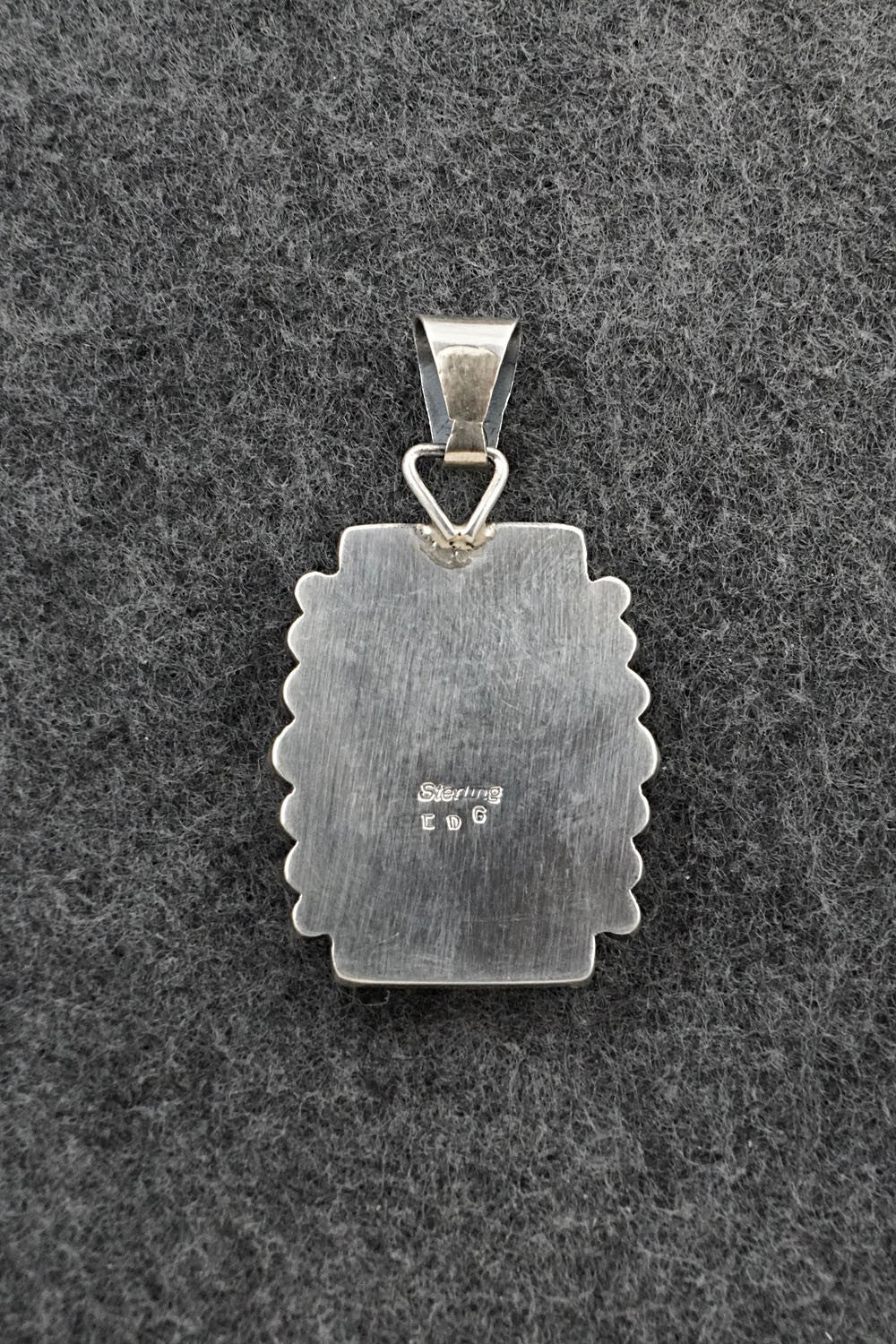 Turquoise & Sterling Silver Pendant - Eugene Gruber