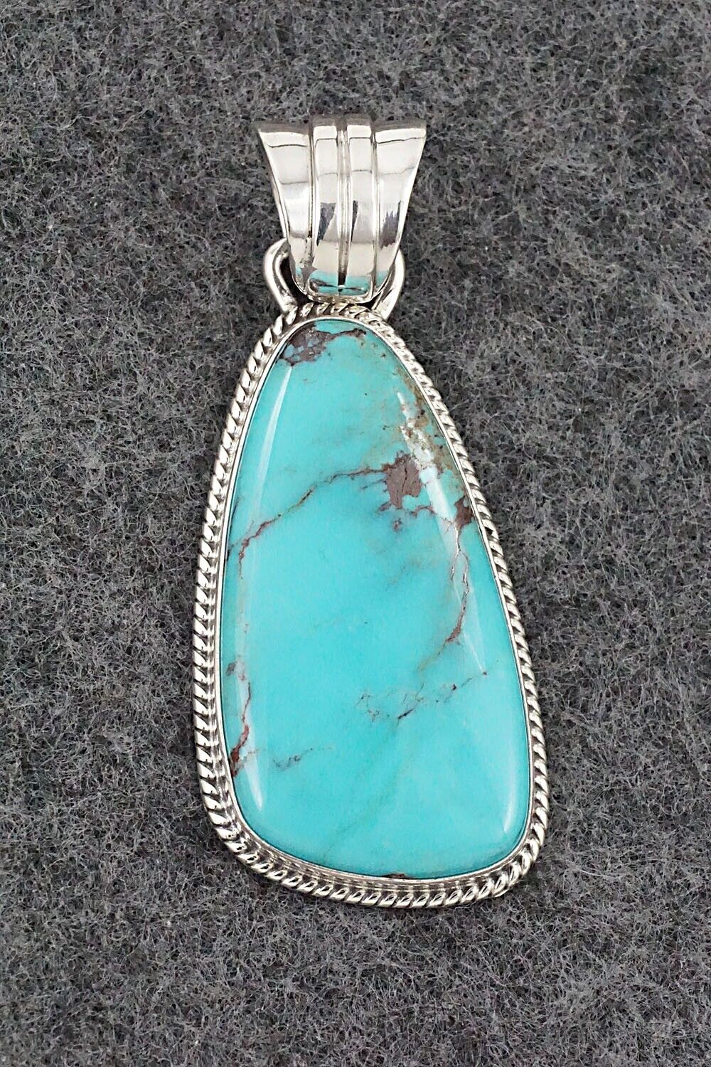 Turquoise and Sterling Silver Pendant - Sharon McCarthy