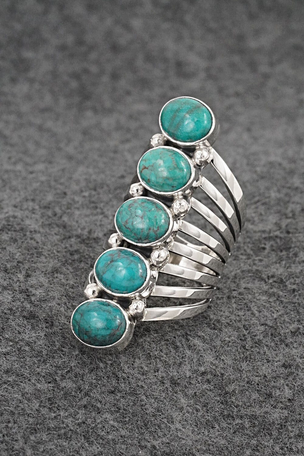Turquoise & Sterling Silver Ring - Thomas Yazzie - Size 9