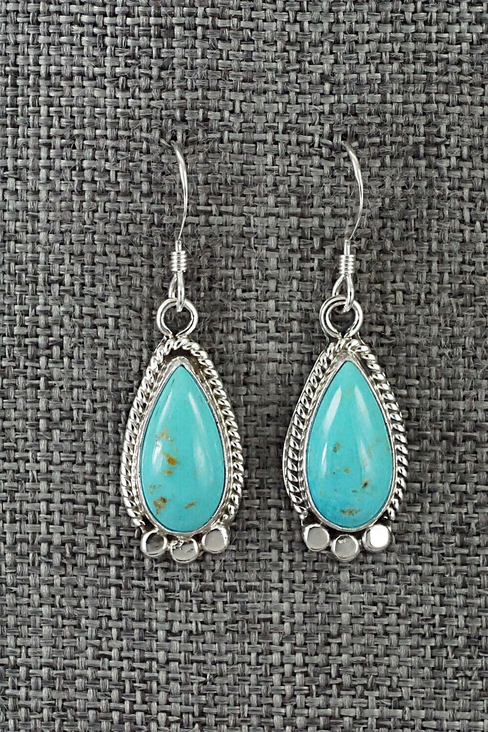 Turquoise and Sterling Silver Earrings - Sharon McCarthy