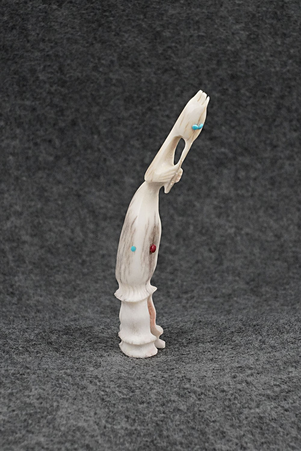 Flute Player Zuni Fetish Carving - Ethan Lowsayate