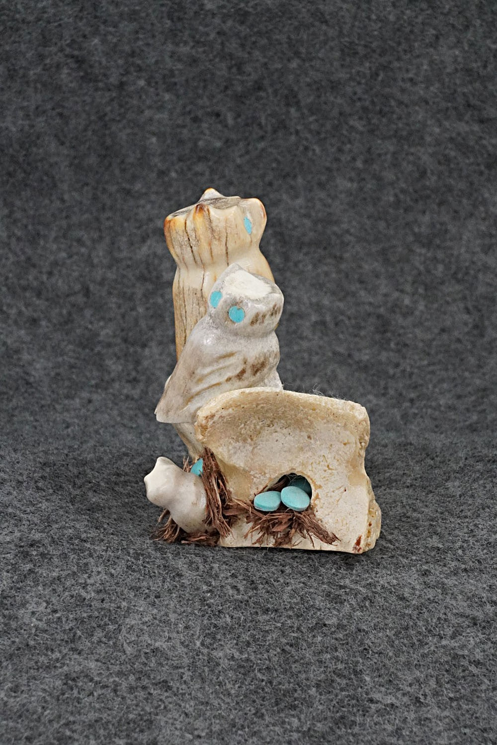 Owls Zuni Fetish Carving - Marvelita Phillips