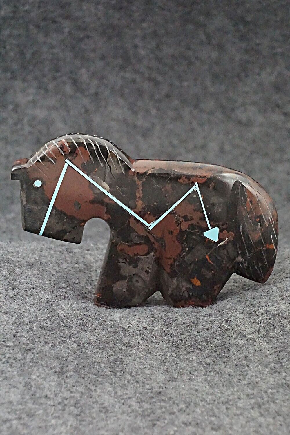 Horse Zuni Fetish Carving - Kenric Laiwakete