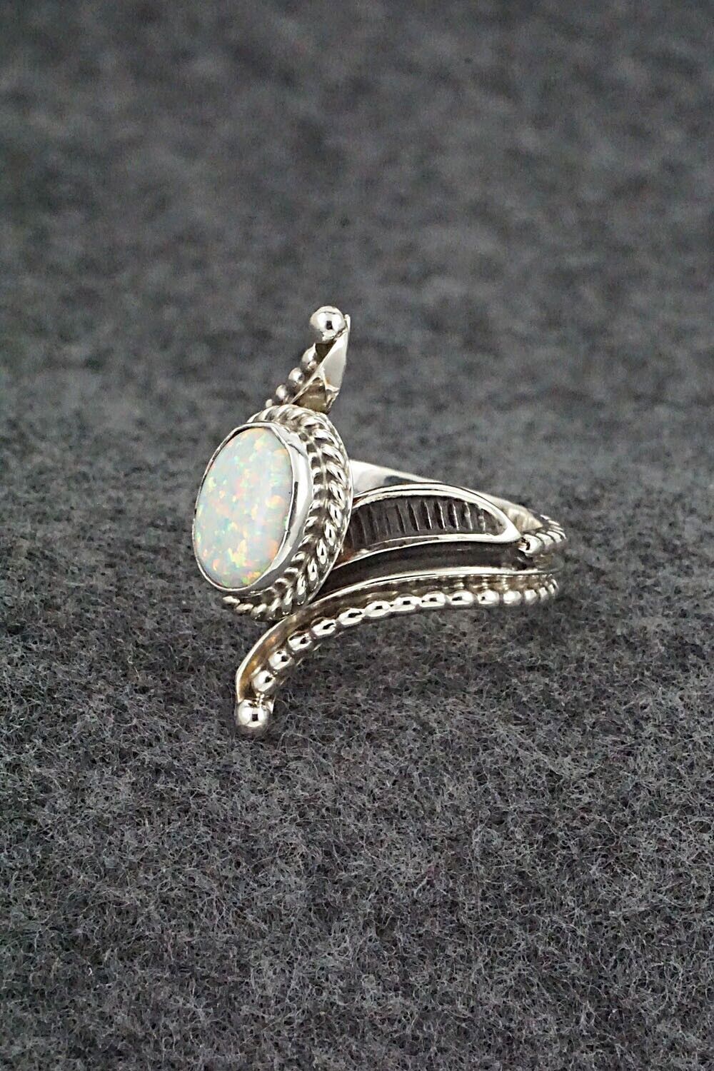 Opalite & Sterling Silver Ring - Thomas Yazzie - Size 6