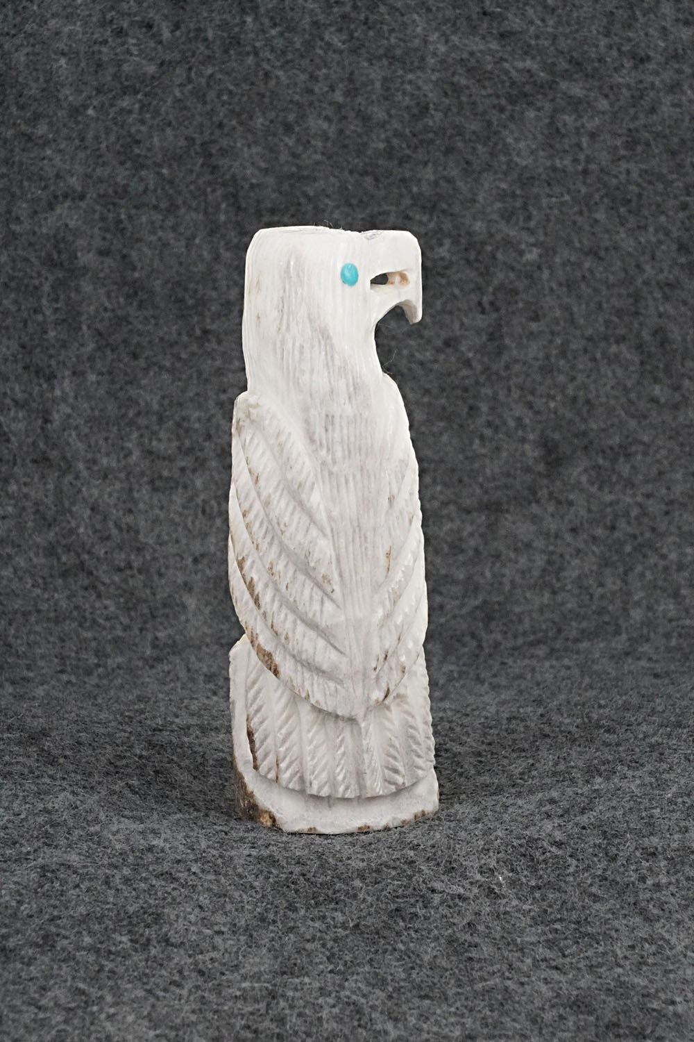 Eagle Zuni Fetish Carving - Garrick Weeka