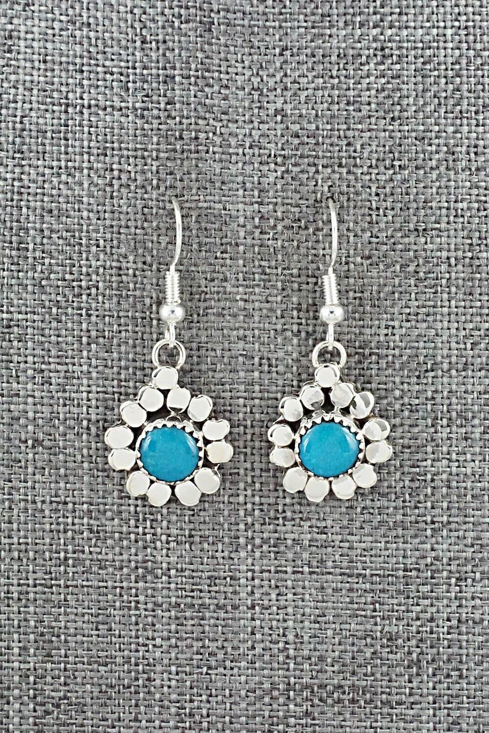 Turquoise & Sterling Silver Earrings - Sandra Parkett