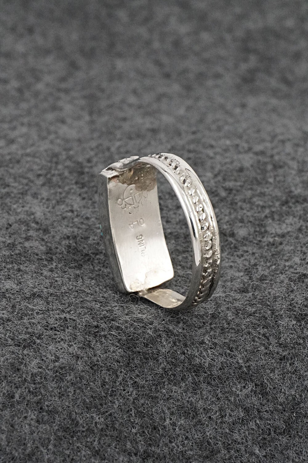 Multi-Stone & Sterling Silver Inlay Ring - Ola Eriacho - Size 10.5