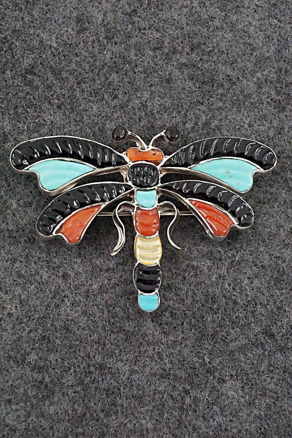 Multi-Stone and Sterling Silver Pendant/Pin - Tamera Pinto
