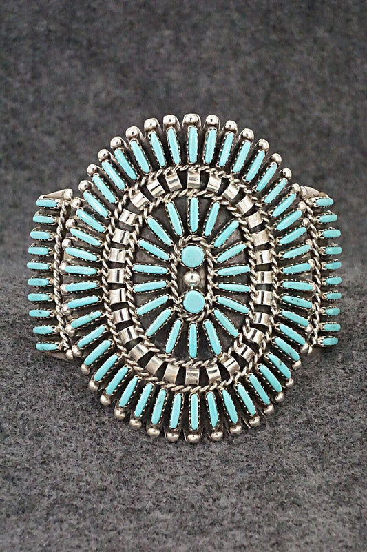 Turquoise & Sterling Silver Bracelet - Charlie John