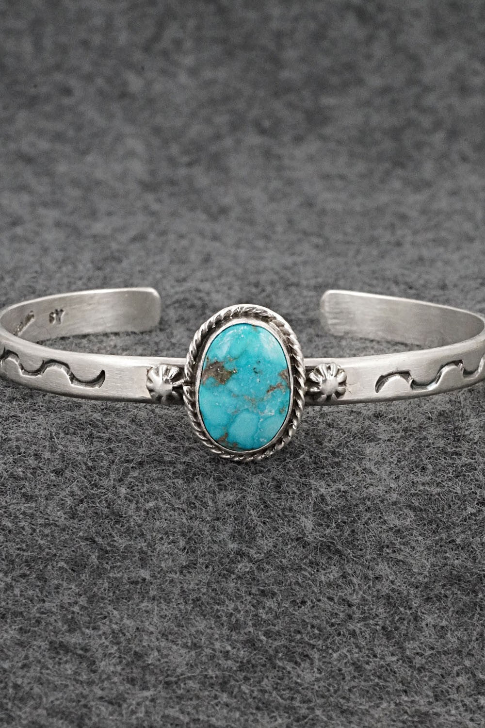 Turquoise & Sterling Silver Bracelet - Samuel Yellowhair