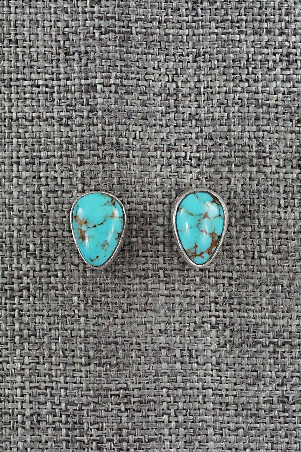 Turquoise & Sterling Silver Earrings - Marco Begaye