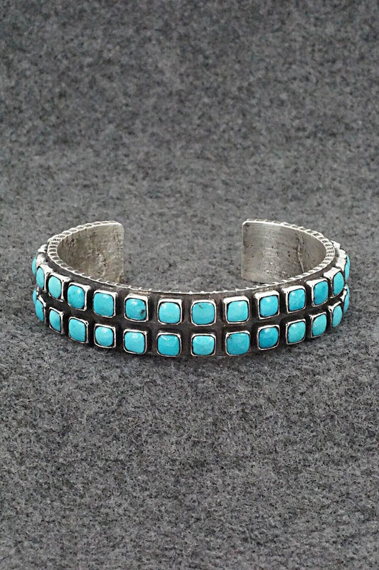 Turquoise & Sterling Silver Bracelet - Ernest Rangel