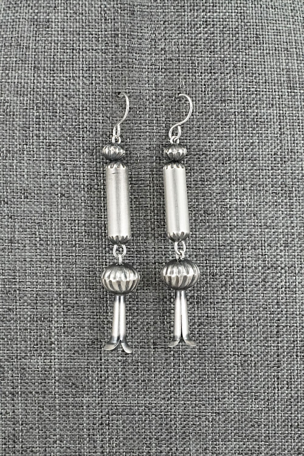 Sterling Silver Navajo Pearl Earrings - Tonisha Haley