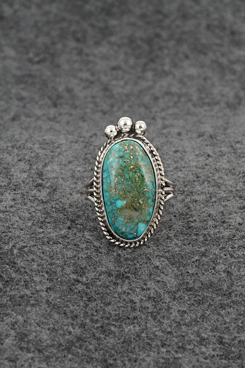 Turquoise & Sterling Silver Ring - Rena Begay - Size 7