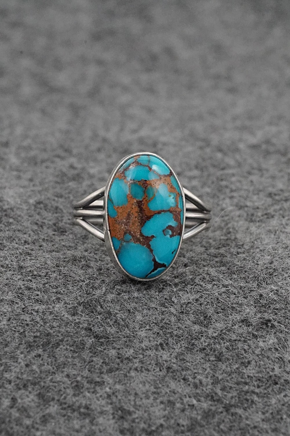 Turquoise & Sterling Silver Ring - Rena Begay - Size 8