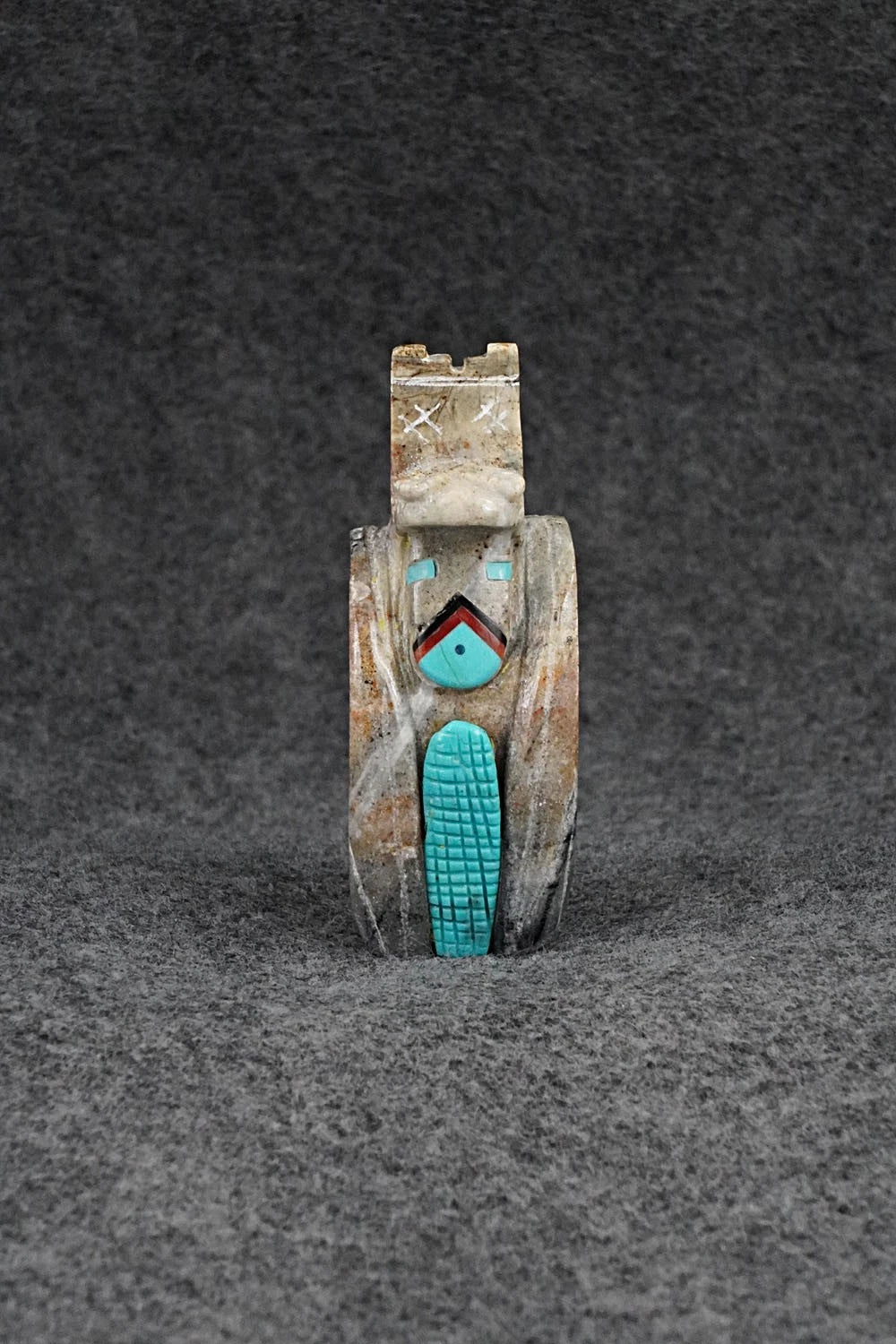 Corn Maiden Zuni Fetish Carving - Pete Natewa